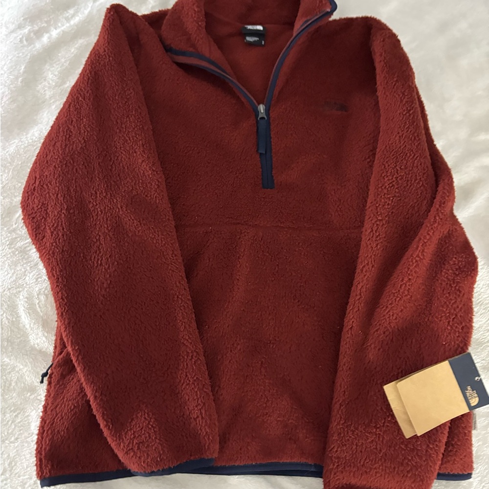 The North Face Women's Red Zip Up Fleece Jacket